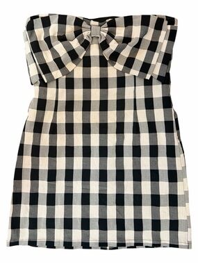 TCEC Back and Cream Strapless Mini Dress Size M